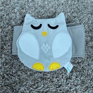 Bebe Gray and Yellow Owl baby belly pad